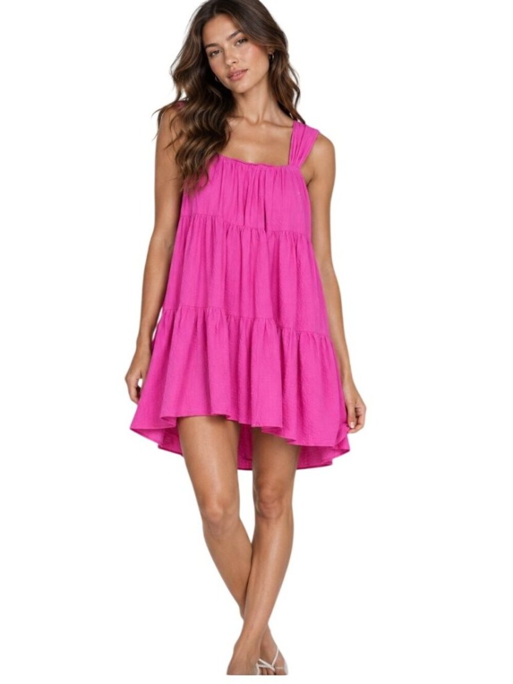 Stine Goya Benedicte Sleeveless Mini dress in Flamingo NWOT - Size M